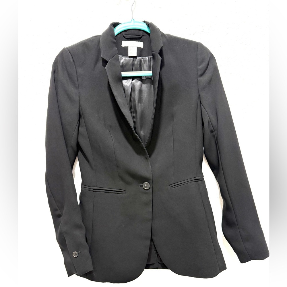 H&M versatile single breasted Black Women's Blazer 4